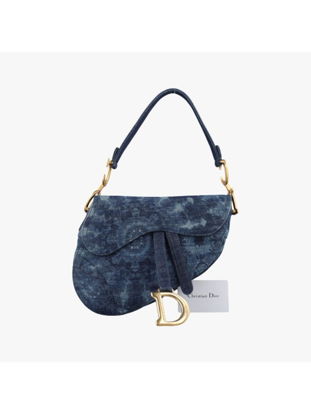 Dior Saddle Blue Denim Shoulder Bag